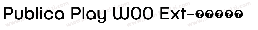Publica Play W00 Ext字体转换